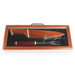 Kit Artesanal Marcos Bassi Faca 10" e Garfo Trinchante - Imagem 1