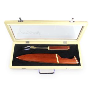 Kit Artesanal Marcos Bassi Faca 10" e Garfo Trinchante - Imagem 2