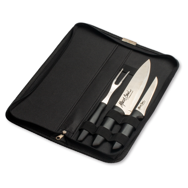 Kit Churrasco Facas e Garfo - Preto